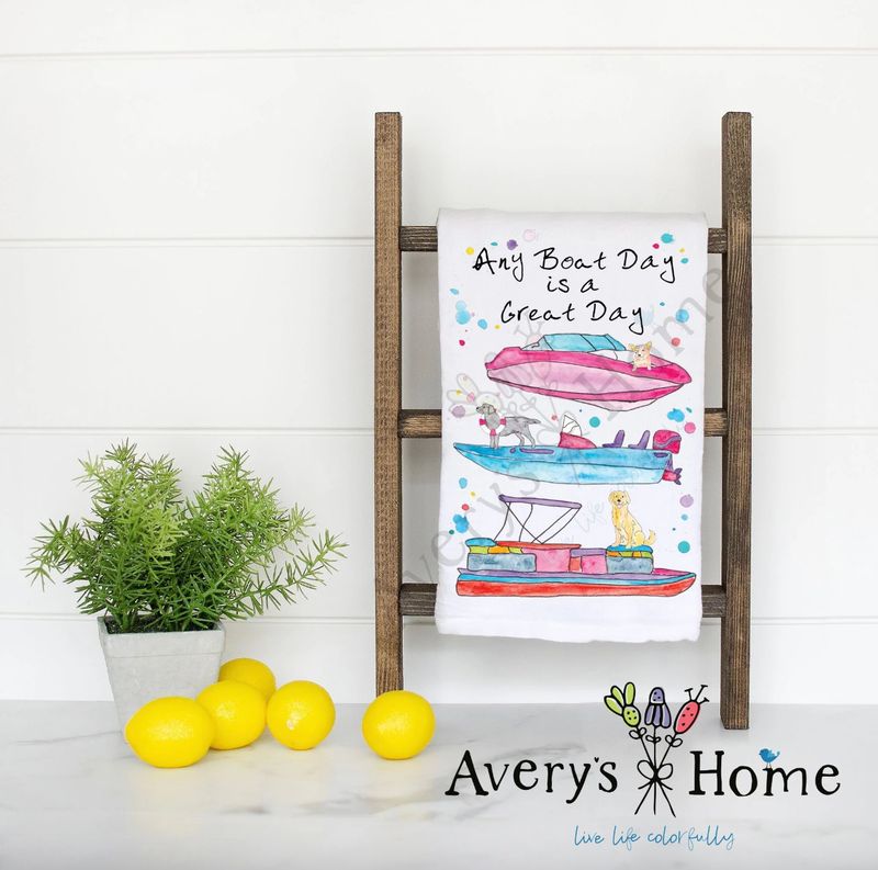 Any Boat Day Tea Towel