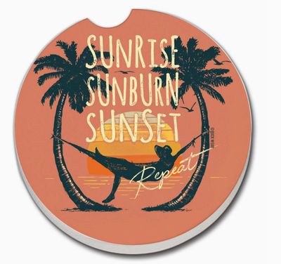 Sunset Repeat Car Coaster
