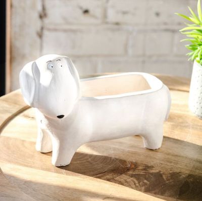 Weiner Dog Planter