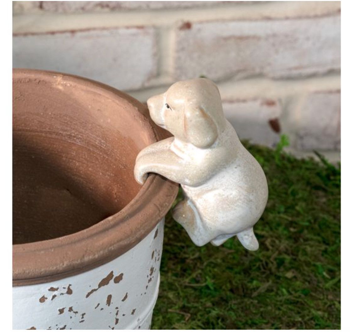 Ceramic Dog Pot Hanger