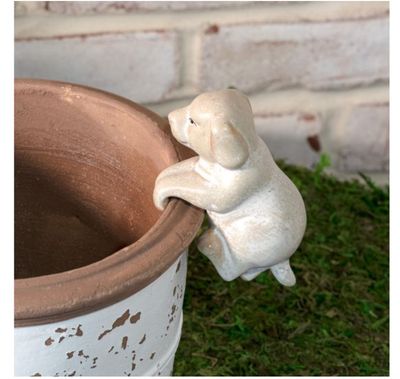 Ceramic Dog Pot Hanger