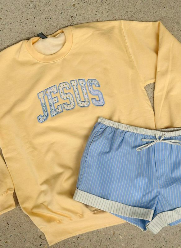 Jesus Floral Sweatshirt