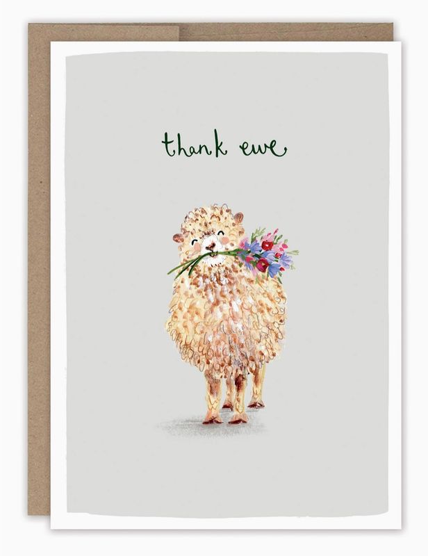 Thank Ewe Thank You Card
