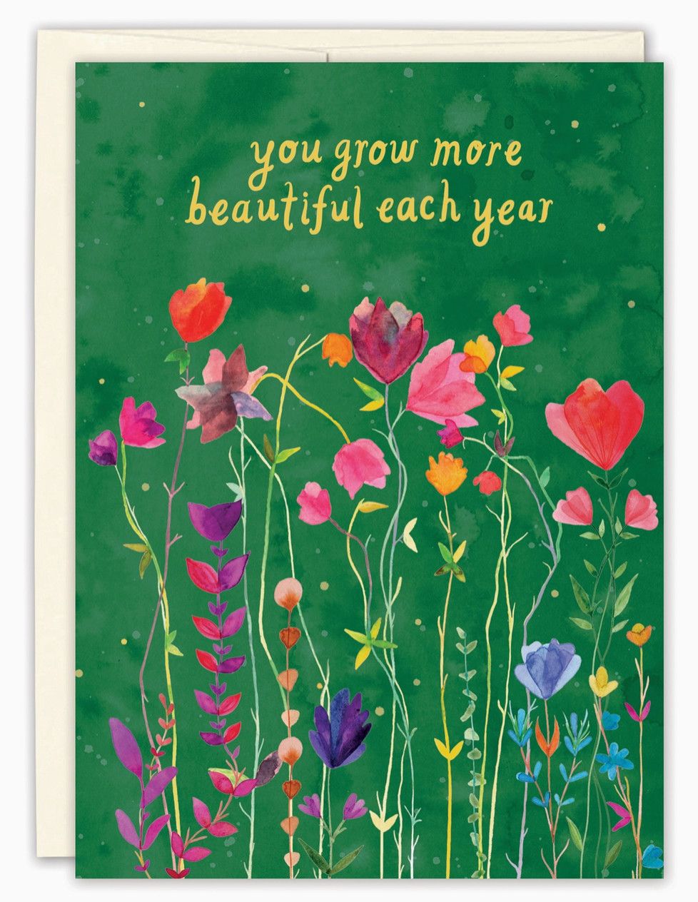 You Grow More Beautiful Birthday Card
