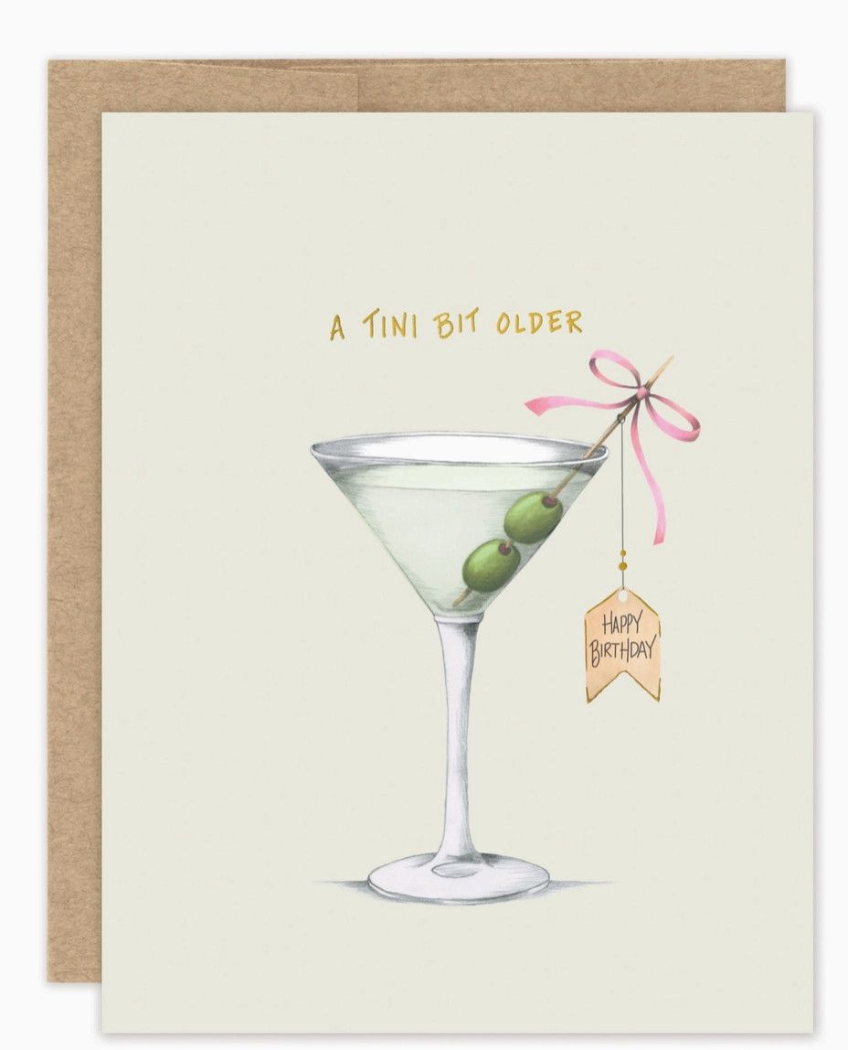 A Tini Bit Older Birthday Card