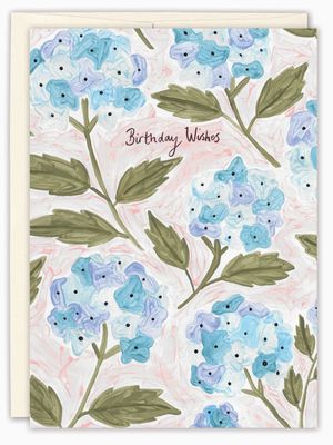 Hydrangea Birthday Card