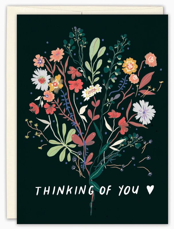 Evening Bouquet Sympathy Card