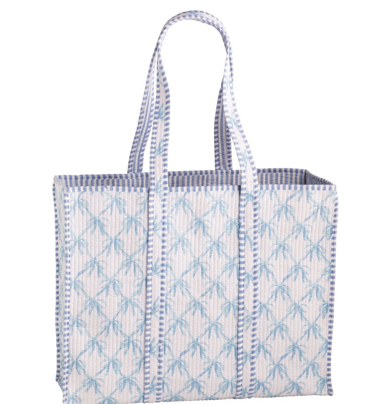 Bow Block Print Tote