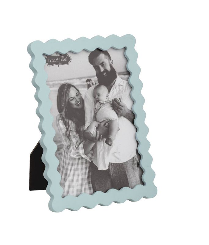 Rectangle Blue Wood Frame