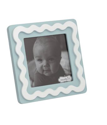 Square Blue Wood Frame