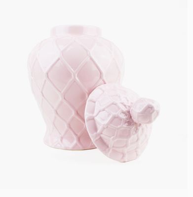 XL Textured Ginger Jar Pink