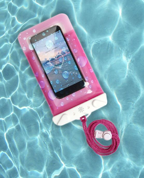 Dry Spell Floatie Water Defender Phone Bag | Pink