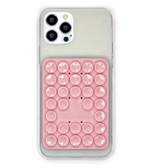 Stick 'Em Up 2-Sided Phone Suction Pad | Pink
