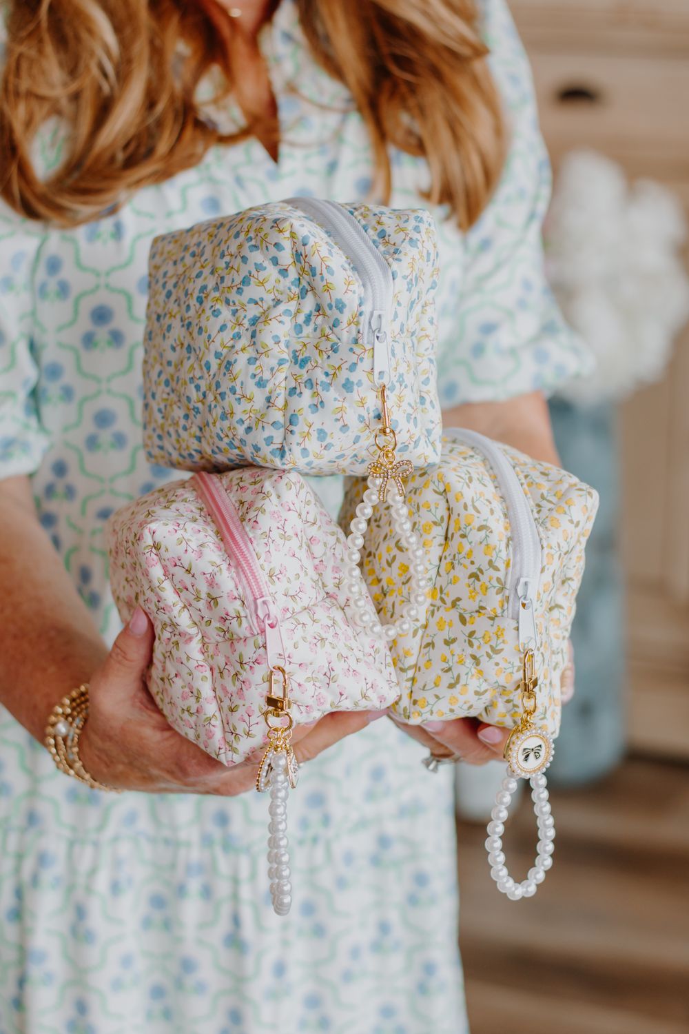 The Grace Quilted Bag + Charm Set