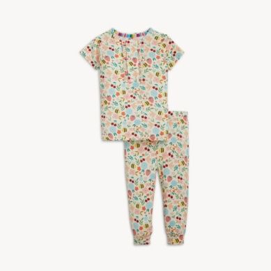 Magnetic Me™ Honey Blossom Ruffle Pajama Set, Size: 9-12 mo