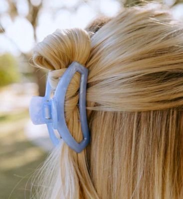Teleties™ Open Hair Clip | Blue Lagoon