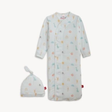 Magnetic Me™ Lullaby Sky Gown and Hat, Color: Blue, Size: NB-3M