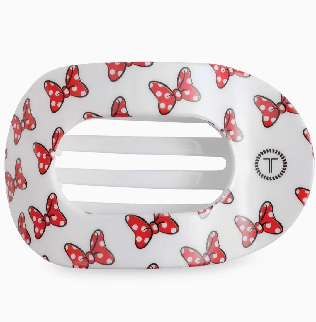 Disney™ Teleties™ Flat Round Hair Clip | Minnie Loves Her Bows, Size: Small