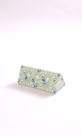 Printed Sunglass Case | Hydrangea Bamboo