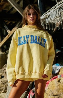 The Dilly Dally Reversible Mock Neck Sweatshirt