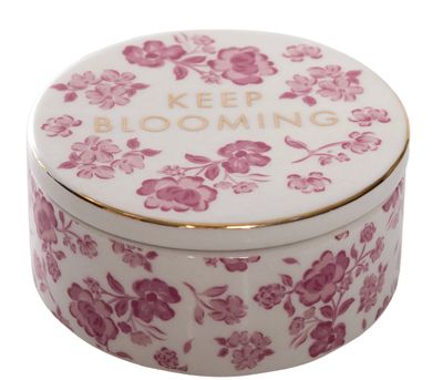 Ceramic Keep Blooming Ring Dish with Lid