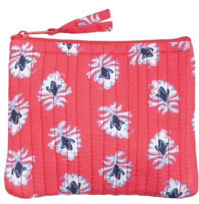 Americana Small Quilted Zipper Bag | Red