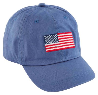 Denim Flag Embroidered Toddler Hat