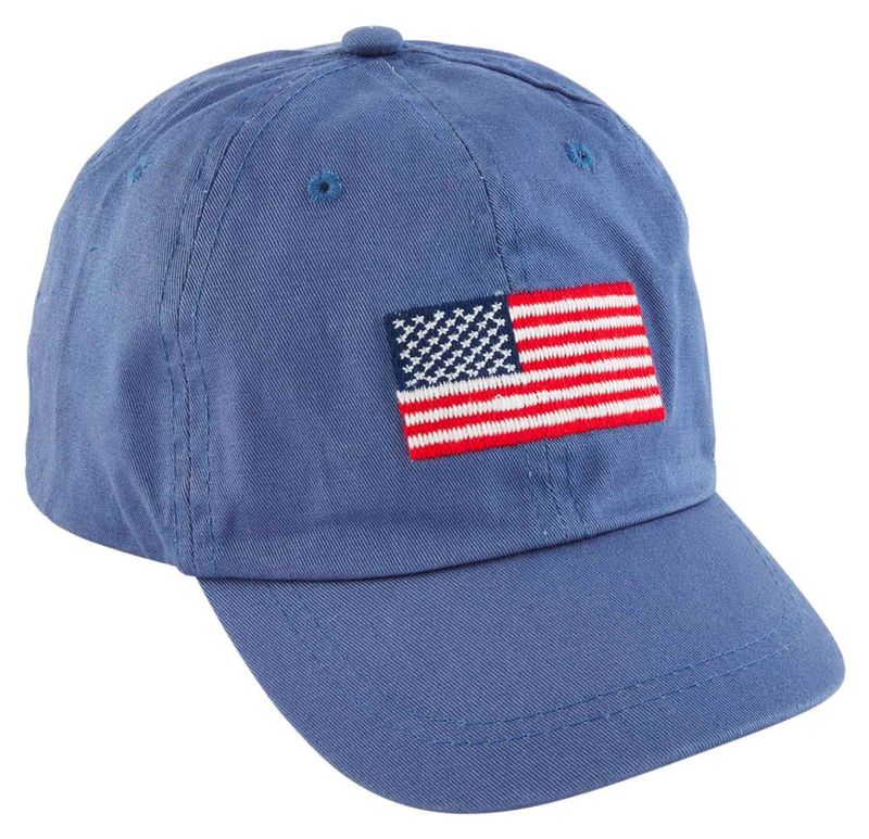 Denim Flag Embroidered Toddler Hat