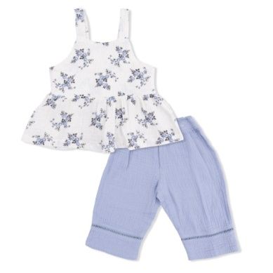 Angel Dear Belle Dot Peplum Tank + Pant Set