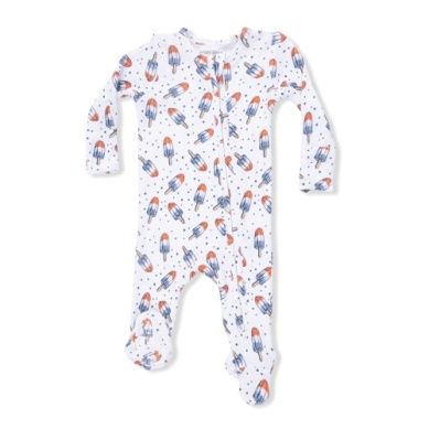 Angel Dear Astro Pop Zipper Footie, Size: 3-6 mo