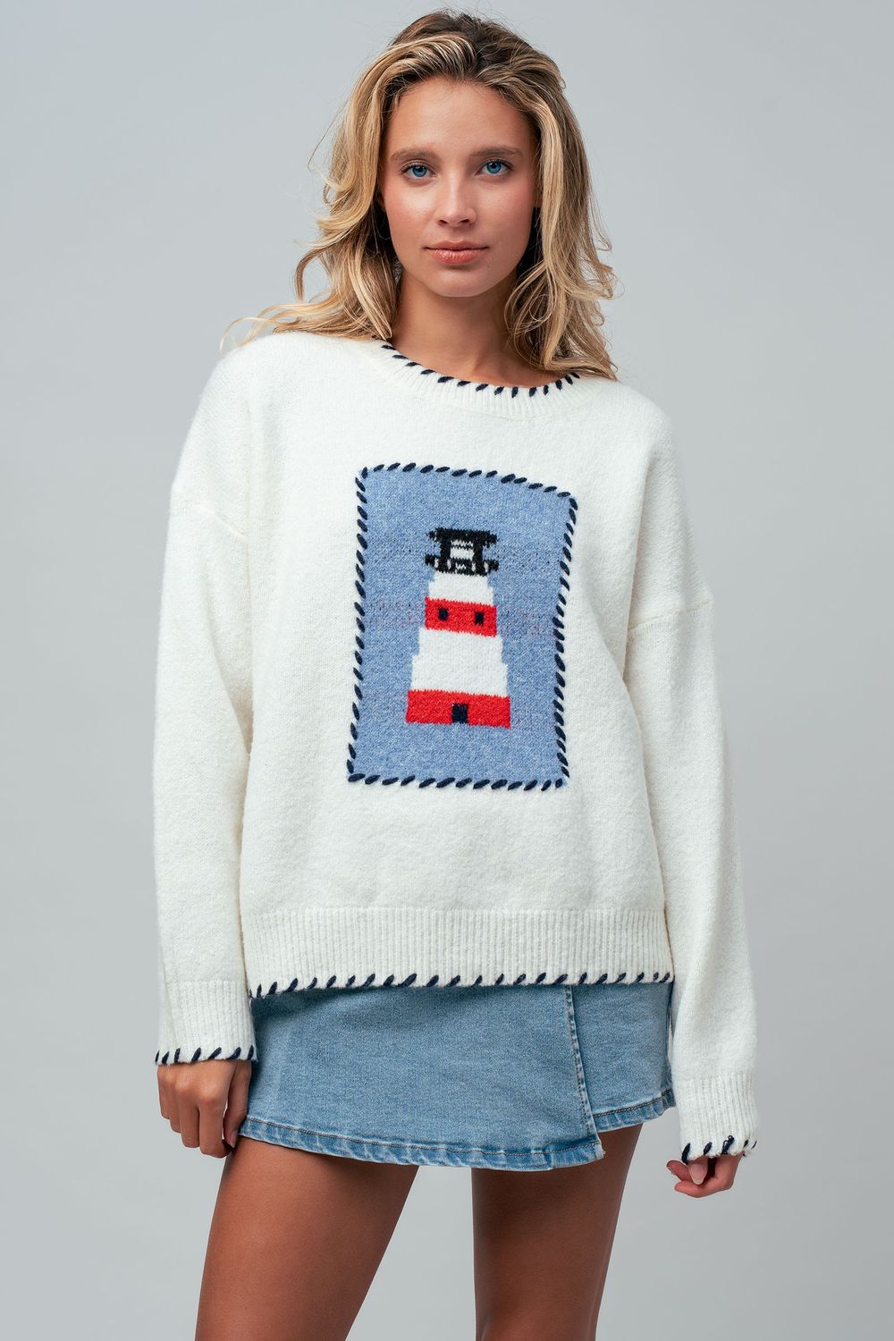 The Lighthouse Sweater, Size: S/M