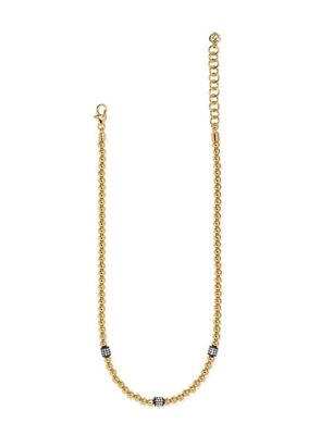 Merdian Petite Sation Gold/ Black Necklace