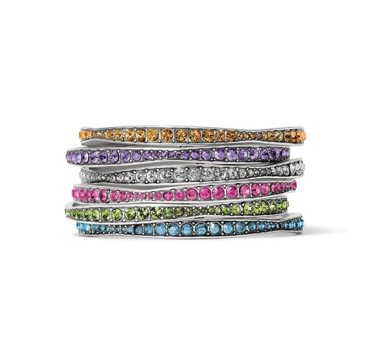 Light Hearted Crystal Bangle