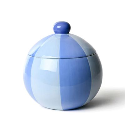 French Blue Pirouette Large Lollipop Jar