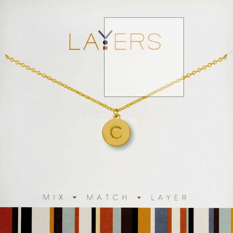 Layers Initial Necklace