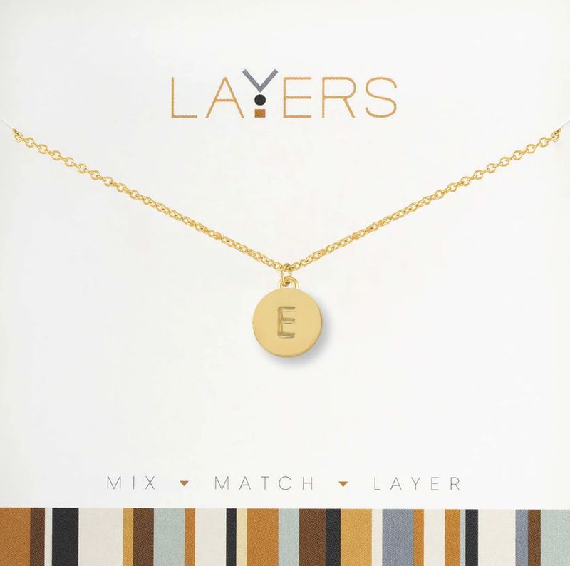 Layers Initial Necklace