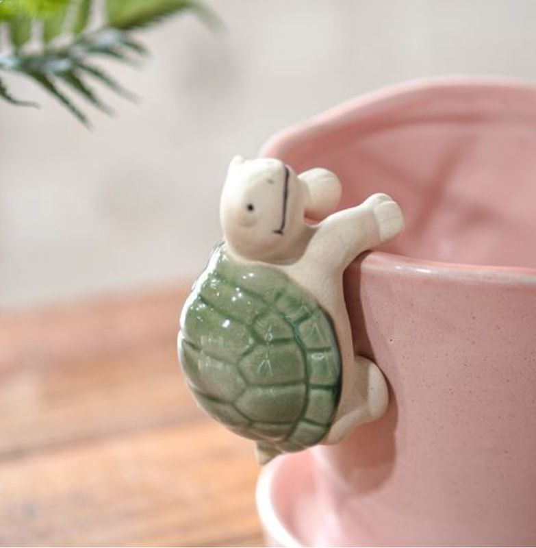 Green Turtle Pot Hanger