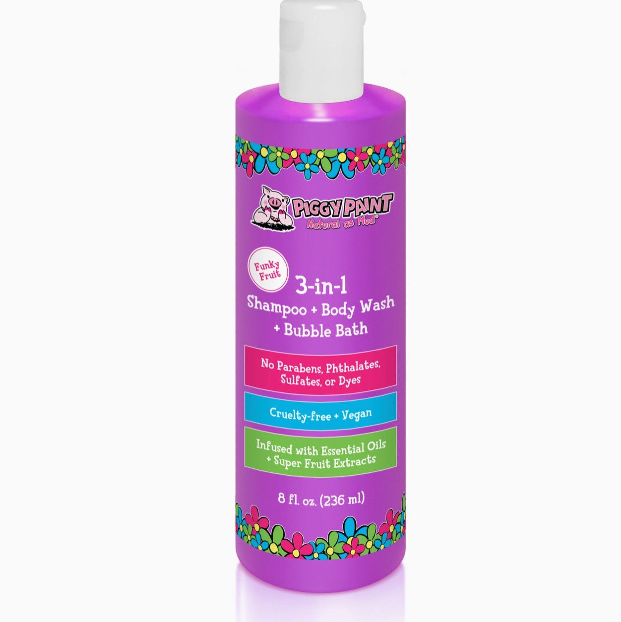 Kids Non-toxic Shampoo + Body Wash + Bubble Bath