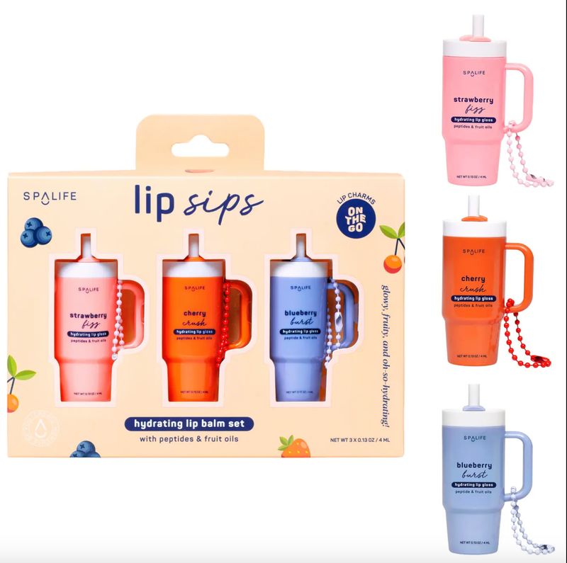 Lip Sips Lip Charms Balm Set