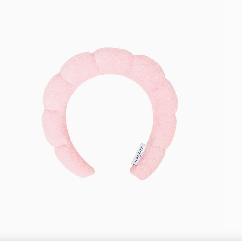 Pink Ruffle Spa Headband