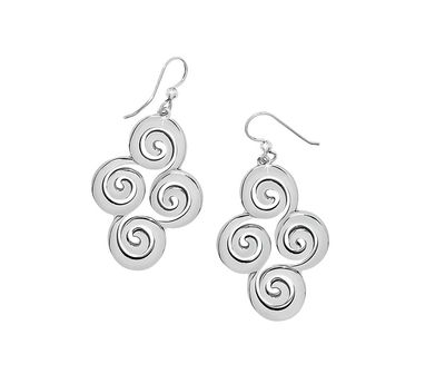Vertigo Spiral French Wire Earrings