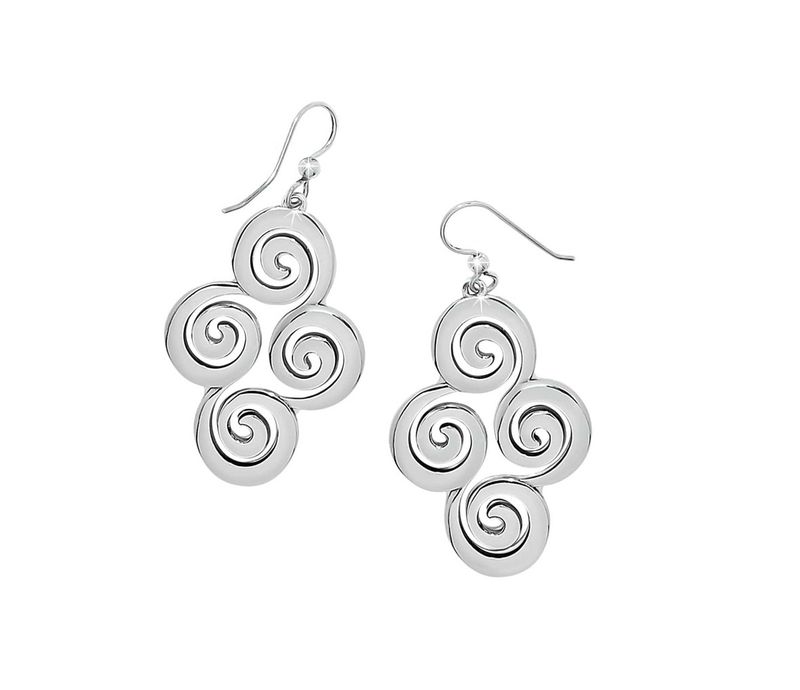 Vertigo Spiral French Wire Earrings