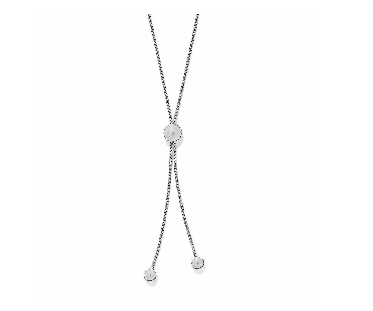 Pretty Tough Bold Stud Lariat Necklace