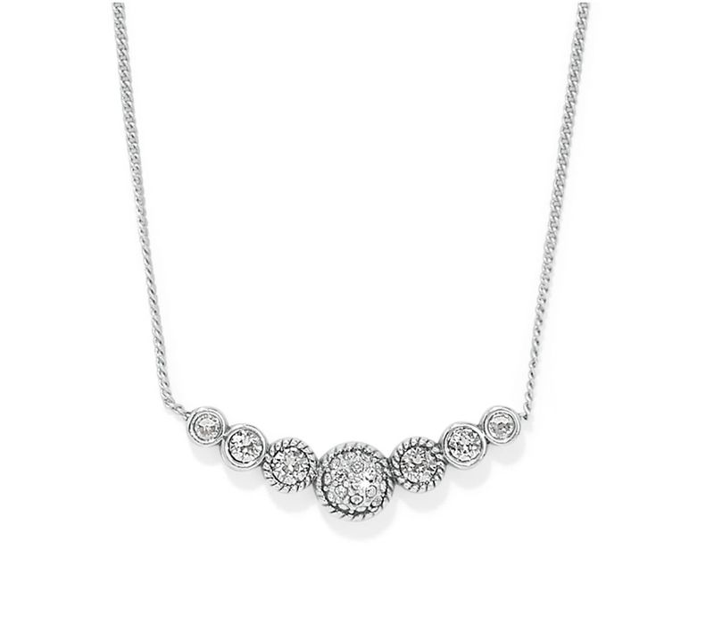 Illumina celeste Bar Necklace Silver