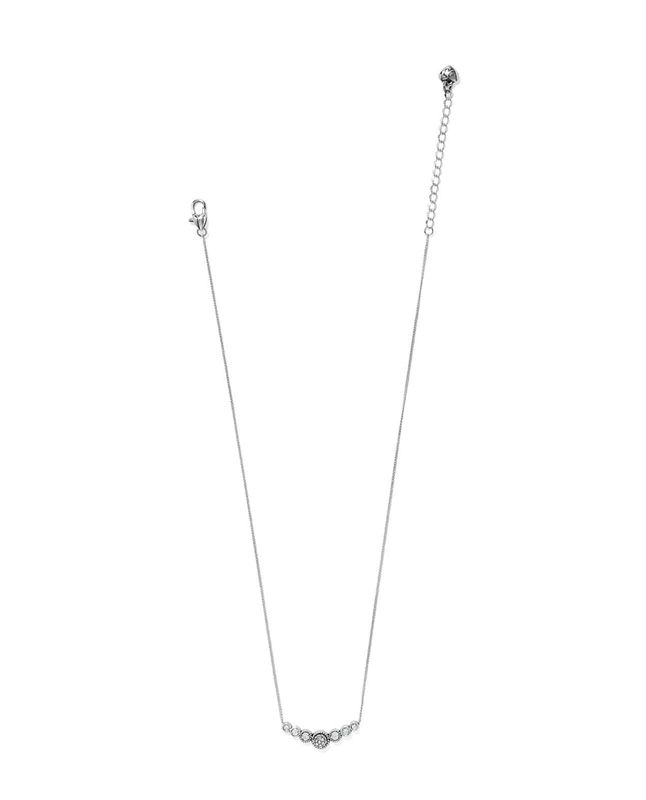 Illumina Celeste Bar Necklace Silver