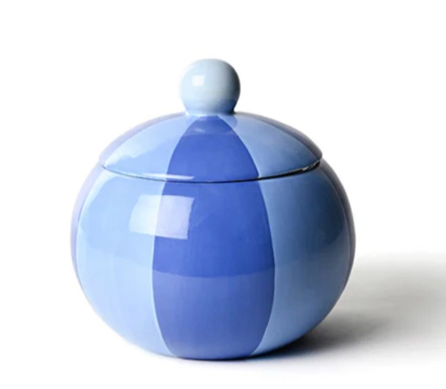 Iris Blue Pirouette Medium Lollipop Jar