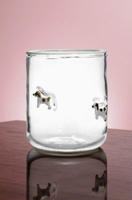 Puppy Embossed Drinking Glass