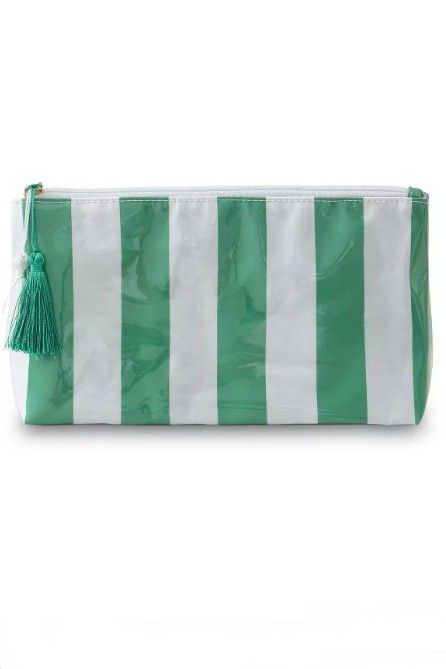 The Seaside Pouch, Color: Green/White