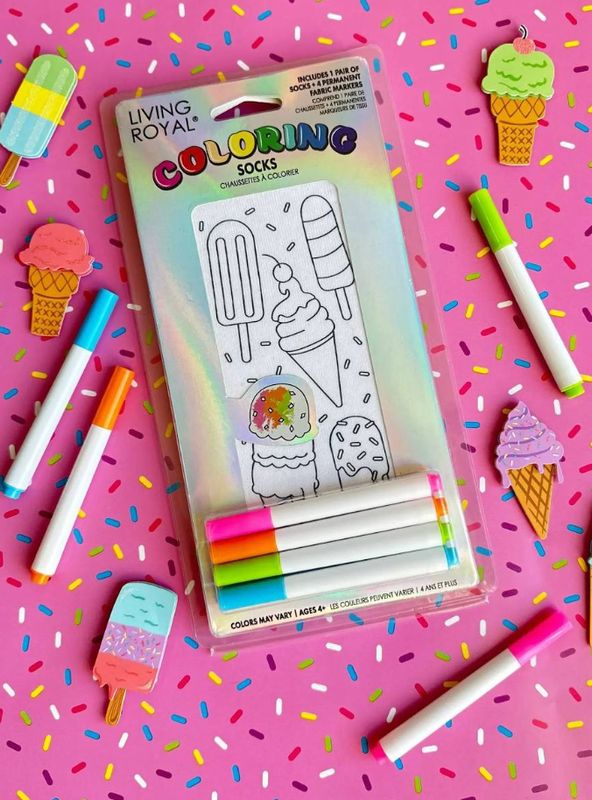 DIY Coloring  Ankle Sock Kit