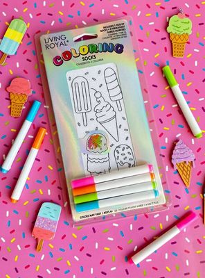 DIY Coloring  Ankle Sock Kit